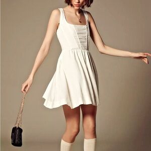 Aureta Fit & Flare Corset Mini Dress